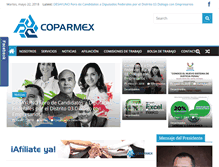 Tablet Screenshot of coparmexensenada.com